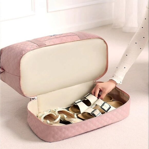 Travel Duffle Bag with Shoe Compartment, Large Weekender Tote for Women,Carry on - Picture 2 of 6